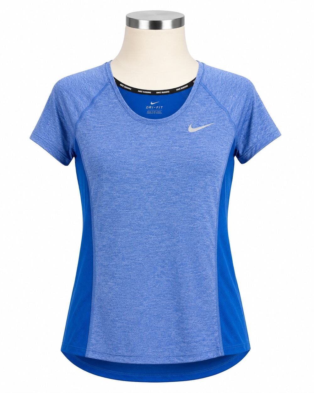 NIKE Dri-Fit Dry Miler Women’s Crew Neck Blue Running Top – Size M